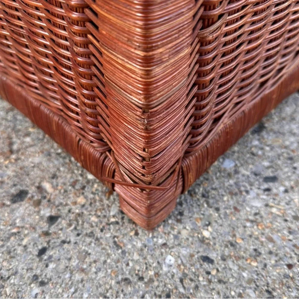 Natural Wicker Trunk or End Table Base 20H x 14W x 10.5D